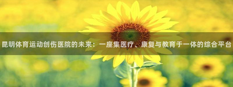 看球体育科技有限公司：昆明体育运动创伤医院的未来：一座集医疗、康复与教育于一体的综合平台
